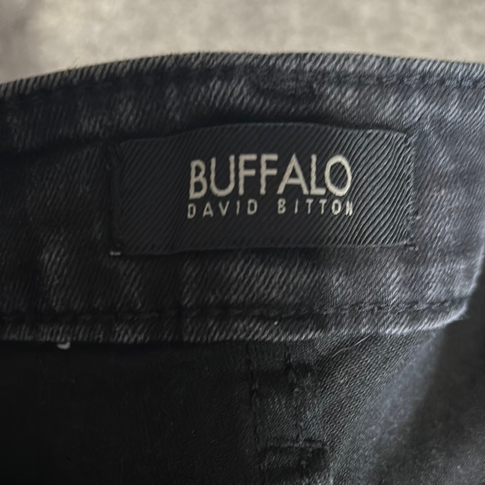Buffalo David Bitton Black Straight Leg Jeans with Embroidery - Picture 5 of 7